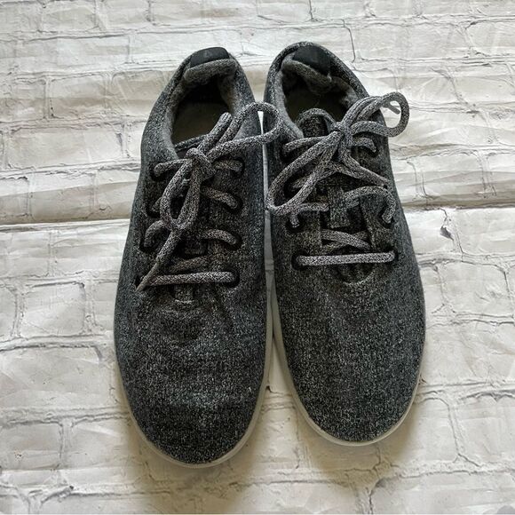 Mens Allbirds Grey Wool Runners Sneakers - Picture 2 of 7